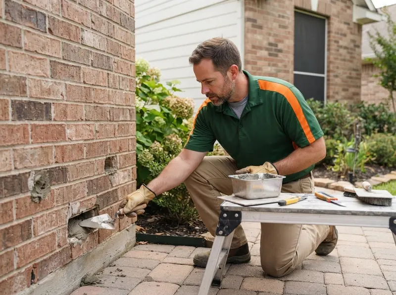 Brick Weep Hole Exclusion & Sealing in Katy, TX